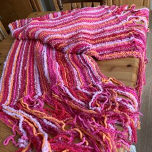 Blanket Shawl with Fringes