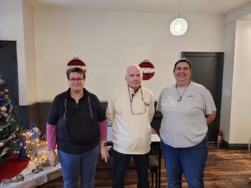 Allan McCarville Dec 2024 with Aileen and Elsie