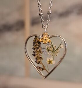 Silver heart necklace